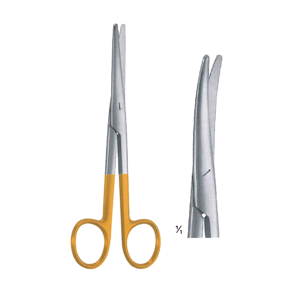 Mayo Dissecting Gynecological Scissors T/C Insert 15 cm, 6", B/B Cvd. (MBTC4-611)