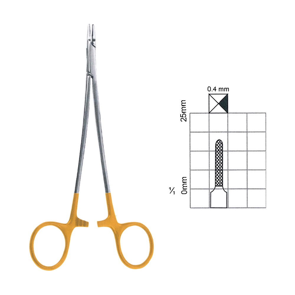 Cooley Intracardiac Needle Holders T.C., Narrow Jaws 17.8 cm, 7" (MBTC7-231)