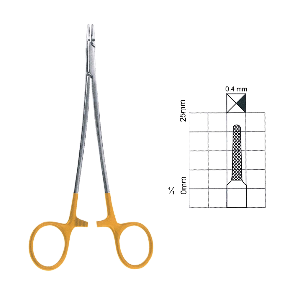 Cooley Intracardiac Needle Holders T.C., Narrow Jaws 22.9 cm, 9" (MBTC7-233)