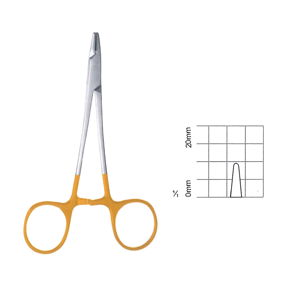 Micro Derf Needle Holders T.C. 11.5 cm, 4 3/4", Smooth (MBTC7-256)