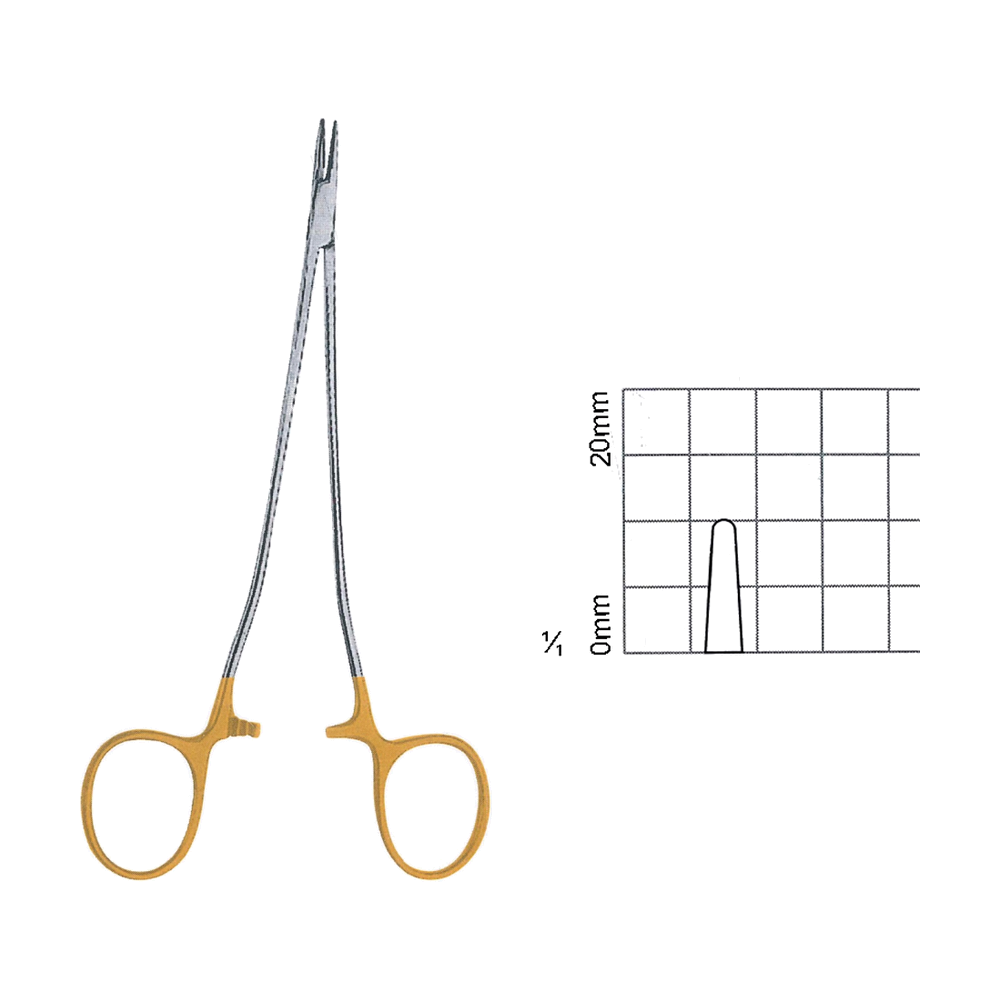 Cooley Microvascular Needle Holders T.C. 15.2 cm, 6", Smooth (MBTC7-273)