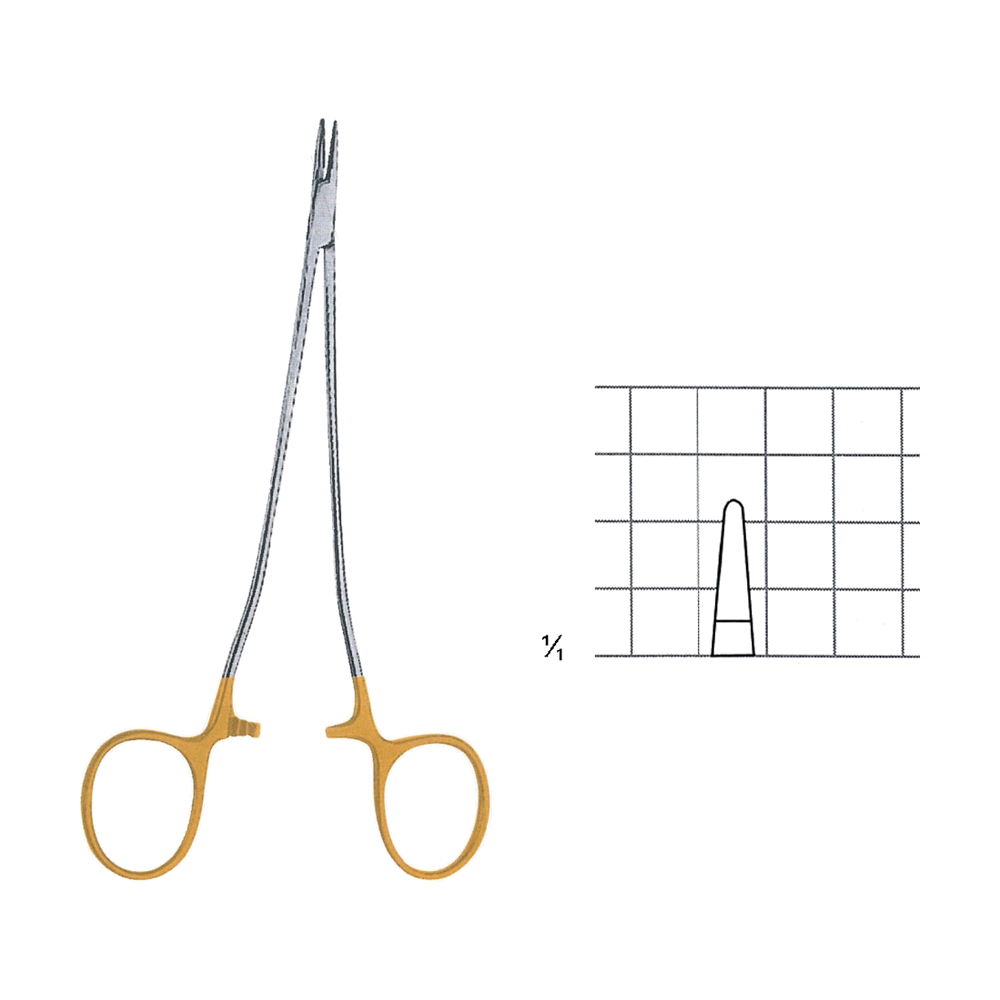 Cooley Microvascular Needle Holders T.C. 17.1 cm, 6 3/4", Smooth (MBTC7-274)