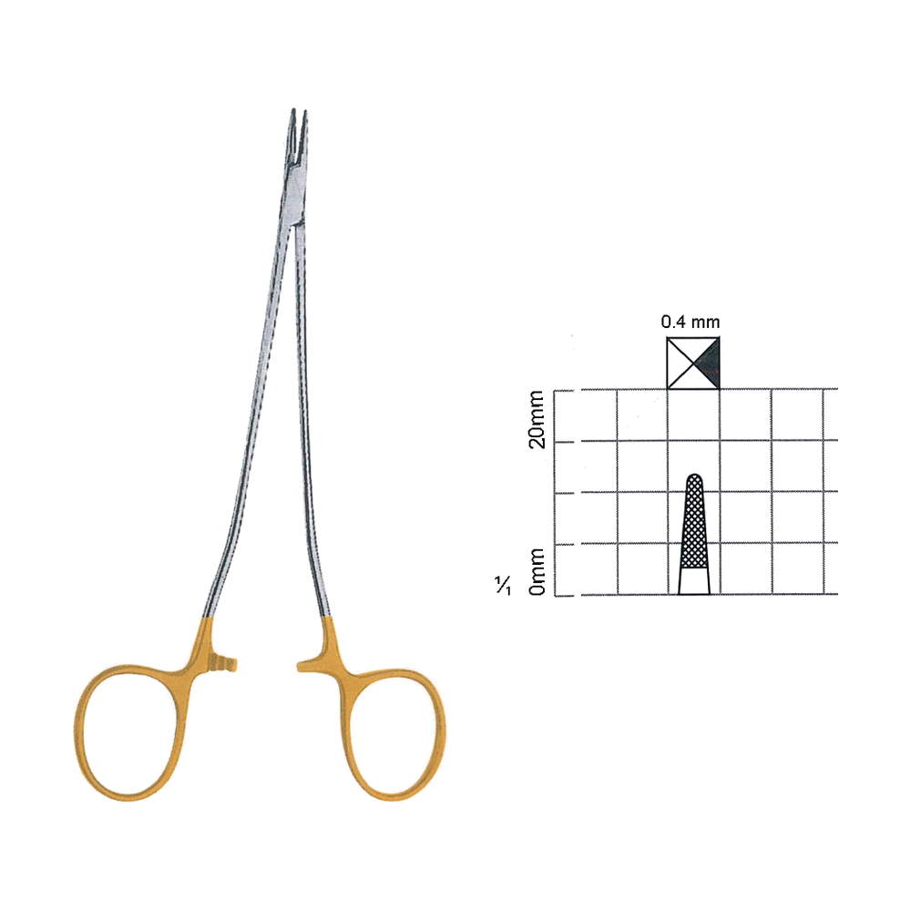 Cooley Microvascular Needle Holders T.C. 17.1 cm, 6 3/4" (MBTC7-277)