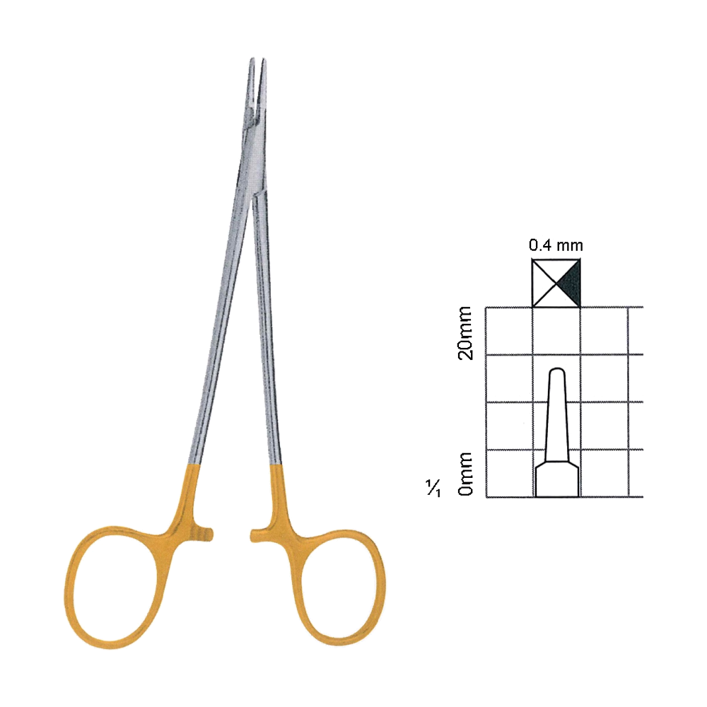 Micro Surgical Needle Holders T.C. 12.7 cm, 5 1/4", Smooth (MBTC7-281)