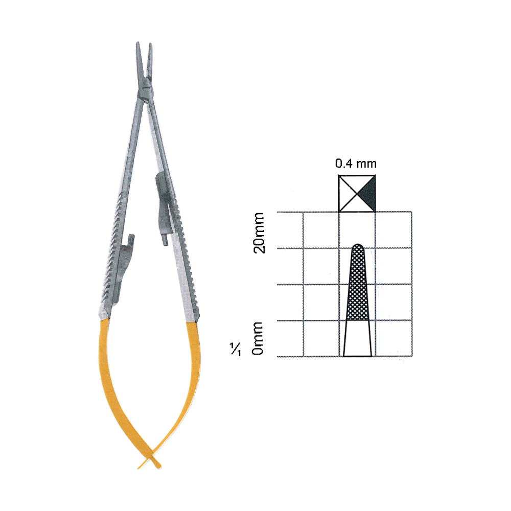 Castroviejo Needle Holders T.C. 22.2 cm, 8 3/4" (MBTC7-296)
