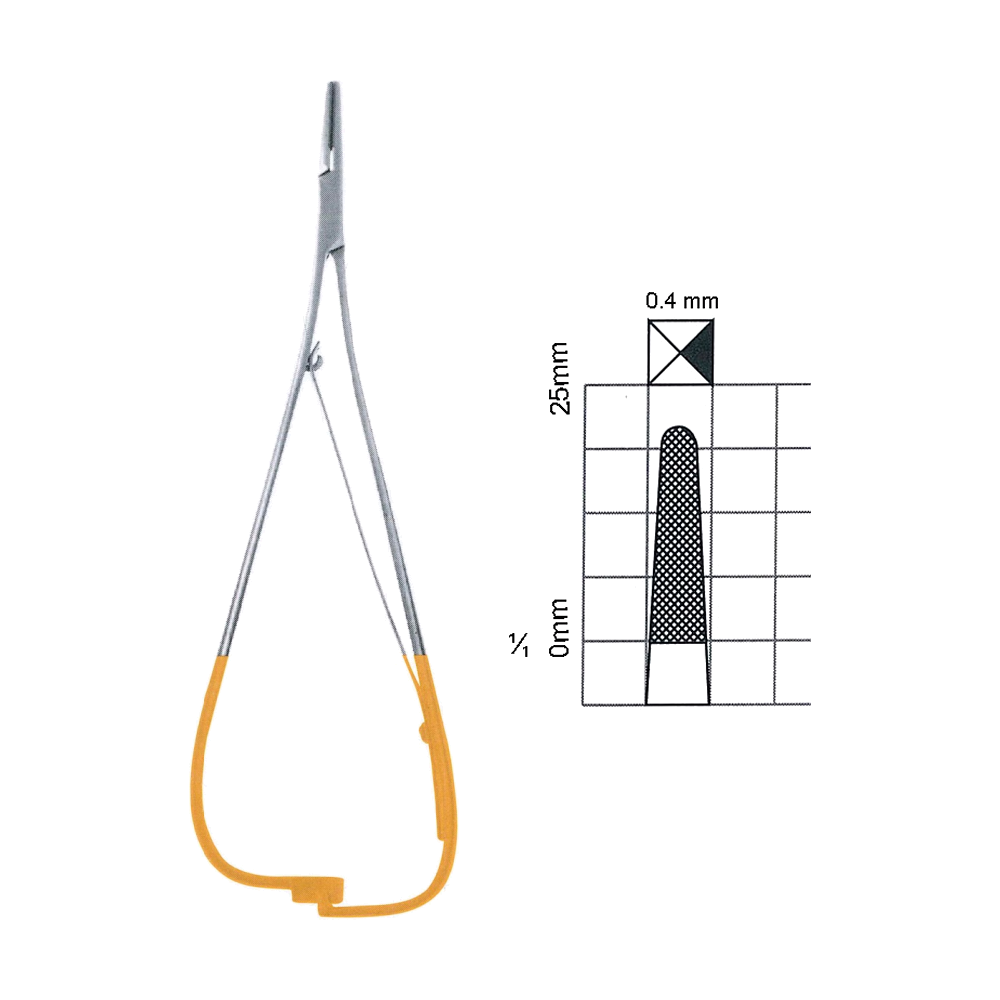 Mathieu-Stille Needle Holders T.C. 17 cm, 6 3/4" (MBTC7-311)