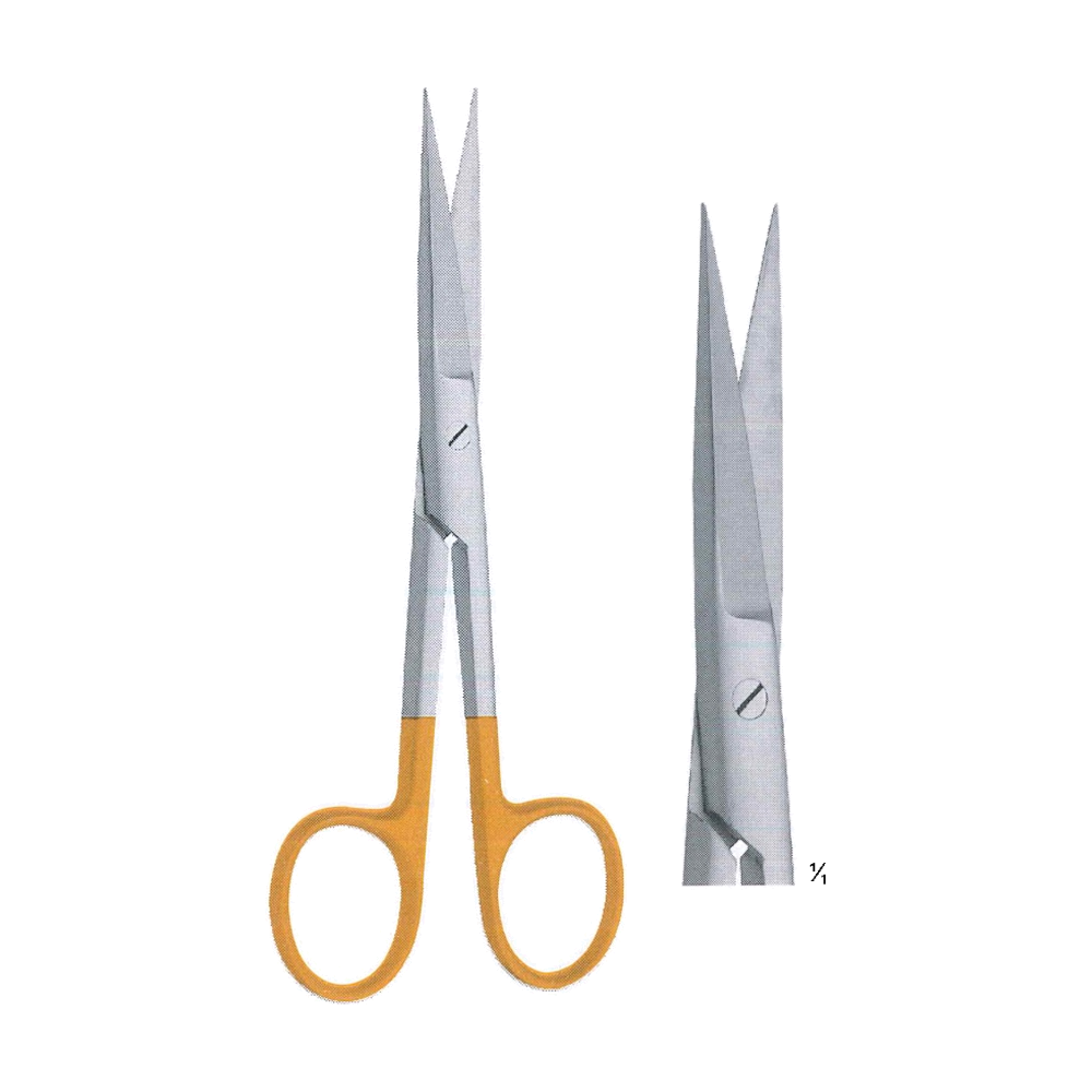 Operating Scissors T/C Insert 11.5 cm, 4 1/2", S/S Str. (TCMB4-487)