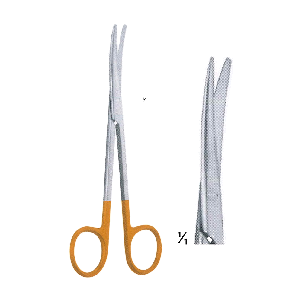 Metzenbaum Operating Scissors T/C Insert 11.5 cm, 4 1/2", S/B Cvd. (TCMB4-543)